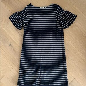 Vineyard Vines Navy and Gray Striped dress